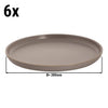 (6 szt.) Talerz płaski SANDY LOAM – Ø 280 mm – szary