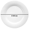 (6 szt.) SELTMANN WEIDEN | Talerz płaski – Ø 300 mm – biały
