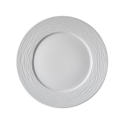 (24 szt.) SEA WAVE - Talerz płytki - Porcelana - Ø 180mm - Biały