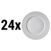 (24 szt.) SEA WAVE - Talerz płytki - Porcelana - Ø 180mm - Biały