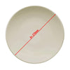 (6 szt.) TEOS - Talerz płytki - Porcelana - Ø 270mm - Kremowy