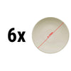 (6 szt.) TEOS - Talerz płytki - Porcelana - Ø 270mm - Kremowy
