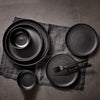 (12 pcs) UNIVERSE | Deep Plate - Porcelain - Ø210mm - Black