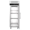 Commercial Upright Freezer Stainless steel ECO - GN 2/1 - 700L - with 1 glass door & Support grids & stainless steel rails - On castors