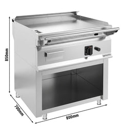 Płyta do smażenia Teppanyaki na gaz – 12 kW – wraz z podstawą