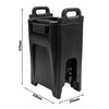 Commercial Insulated Beverage Dispenser - 20 Litres - Black - with Tap