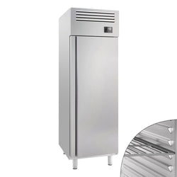 Szafa mroźnicza ze stali nierdzewnej Premium PLUS – GN 2/1 – 560 litrów – z 1 drzwiami