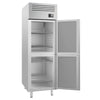 Szafa mroźnicza Premium PLUS – stal nierdzewna – GN 2/1 – z 2 półdrzwiami