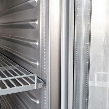 Chłodziarka ze stali nierdzewnej PREMIUM PLUS - GN 2/1 - 1240 litrów - z 2 szklanymi drzwiami - Prime Gastro