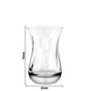 (72 szt.) Szklanka do herbaty AQUA – 160 ml – z fakturą