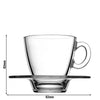 (24 pcs) Tumbler - AQUA - 210 ml - Clear