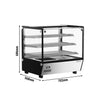 Witryna grzewcza – 702 mm – 1,1 kW – z 3 półkami