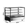 Witryna grzewcza – 880 mm – 1,5 kW – z 3 półkami