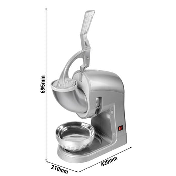 Kruszyarka do lodu płatkowego do montażu na blacie - 5 kg/min - stal nierdzewna - Prime Gastro