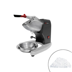 Kruszarka do lodu płatkowego do montażu na blacie - 1,6 kg/min - czarna