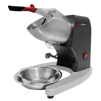 Kruszyarka do lodu płatkowego do montażu na blacie - 1,6 kg/min - czarna - Prime Gastro