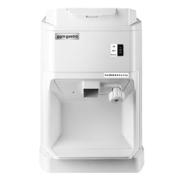 Kruszyarka do lodu płatkowego do montażu na blacie - 2 kg/min - regulowana wielkość kostek lodu - biała - Prime Gastro