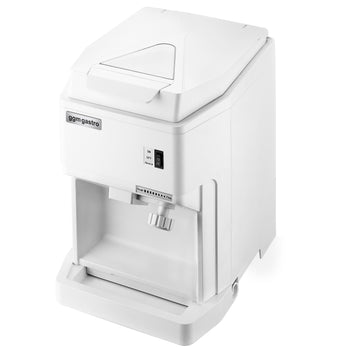 Kruszyarka do lodu płatkowego do montażu na blacie - 2 kg/min - regulowana wielkość kostek lodu - biała - Prime Gastro