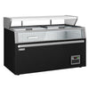 Wyspa mroźnicza do supermarketów – 1454 mm – 402 L – z 2 drzwiami przesuwnymi – czarna