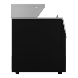 Supermarketowa chłodziarka ścienna - 3 drzwi - wraz z wyspą do mrożonek - czarna