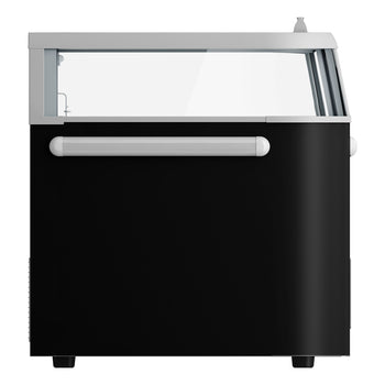 Supermarket – zamrażarka wyspowa – 1850 mm – 523 litrów – z 2 przesuwanymi drzwiami – czarna - Prime Gastro