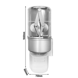 Maszyna do wyrabiania ciasta piekarniczego – 140 litrów / 80 kg – 2 prędkości – z ramionami obrotowymi