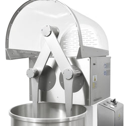 Miesiarka spiralna do ciasta - 68L / 50kg - 2 prędkości - ze stałą dzieżą - z podnoszoną głowicą - do ciast ciężkich - 400V