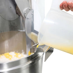 Miesiarka spiralna do ciasta - 68L / 50kg - 2 prędkości - ze stałą dzieżą - z podnoszoną głowicą - do ciast ciężkich - 400V