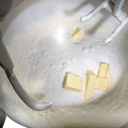 Maszyna do wyrabiania ciasta piekarniczego – 80 litrów / 60 kg – 2 prędkości – z ramionami obrotowymi