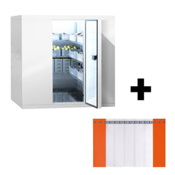 Komora mroźnicza - 2100x2100mm - 6,10m³ - z kurtyną paskową (PCV)