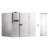 Stainless steel freezing chamber - 2100x1500mm - 4.14m³ - including freezing unit and lamella curtain