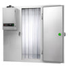 Stainless steel freezing chamber - 2100x1500mm - 4.14m³ - including freezing unit and lamella curtain