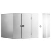 Komora mroźnicza ze stali nierdzewnej - 2100x2100mm - 6,12m³ - z kurtyną paskową (PCV)
