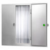 Komora mroźnicza ze stali nierdzewnej - 2100x2100mm - 6,12m³ - z kurtyną paskową (PCV)