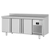 Stół mroźniczy Premium PLUS – 1960 x 600 mm – 385 L – z 3 drzwiami – z rantem