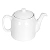 Dzbanek do herbaty - 1,2L - porcelana - Biały