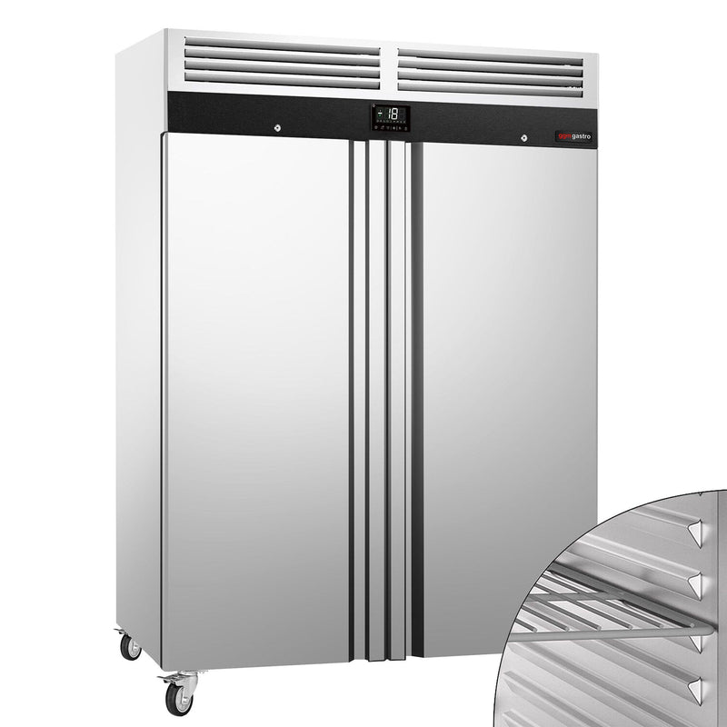 Zamrażarka ze stali nierdzewnej PREMIUM – GN 2/1 – 1350 litrów – z 2 drzwiami