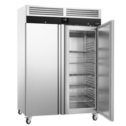 Zamrażarka ze stali nierdzewnej PREMIUM – GN 2/1 – 1350 litrów – z 2 drzwiami