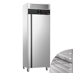 Commercial Upright Freezer Stainless steel PREMIUM - GN 2/1 - 650 litres - with 1 door