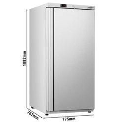 Zamrażarka do przechowywania ze stali nierdzewnej ECO - 600 litrów - z 1 drzwiami - wnętrze drzwi z tworzywa sztucznego