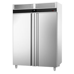 Commercial Upright Freezer Stainless steel PREMIUM - GN 2/1 - 1400L - with 2 doors