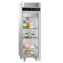 Commercial Upright Freezer Stainless steel PREMIUM - 400L - with 1 door