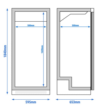Chłodziarka do przechowywania ze stali nierdzewnej ECO - 400 litrów - z 1 drzwiami - Prime Gastro