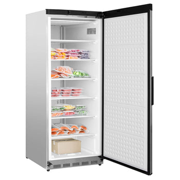 Szafa mroźnicza PREMIUM ze stali nierdzewnej - 600 litrów - z 1 drzwiami - wnętrze drzwi z tworzywa sztucznego - Prime Gastro