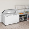 LIEBHERR commercial chest freezer - 404 litres - stainless steel lid