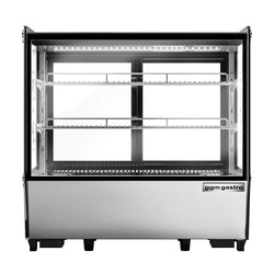 Witryna chłodnicza stołowa - 120 litrów - 700 mm - kwadratowa - z 2 półkami