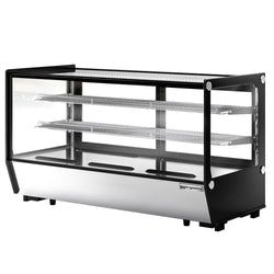 Witryna chłodnicza stołowa - 200 litrów - 1220 mm - kwadratowa - z 2 półkami