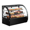 Countertop display fridge - 105L - 700mm - Double glazing - with 2 glass shelves - 2 rear sliding glass doors