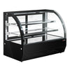 Countertop display fridge - 105L - 700mm - Double glazing - with 2 glass shelves - 2 rear sliding glass doors