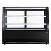 Countertop display fridge - 105L - 700mm - Double glazing - with 2 glass shelves - 2 rear sliding glass doors